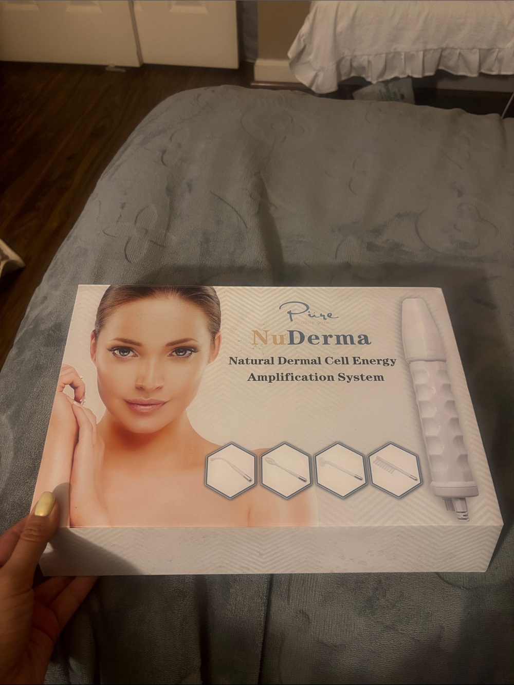 NuDerma Natural High Frequency Device  Energy Amplification System - White
